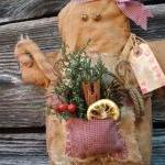 Christmas Primitive Grungy Gingerbread Decoration..
