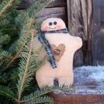 Christmas Chubby Gingerbread Man Soft Sculpture..
