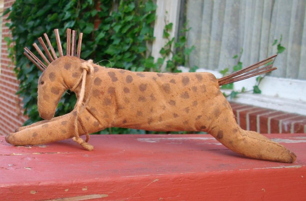 Primitive Running Horse - Shelf Sitter Or Tuck - For Your Hutch, Cupboard Or Mantel