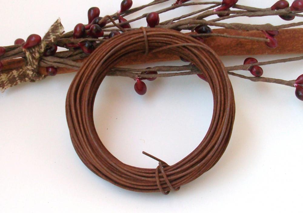 Rusty Tin Wire - 30 Feet 22 Gauge - Primitve Supply - Sewing Or Craft Projects
